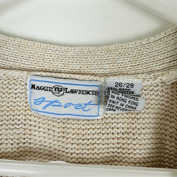 Vintage Maggie Lawrence Floral Knit Cardigan
Oversized Beige Grannycore - Picture 6 of 6